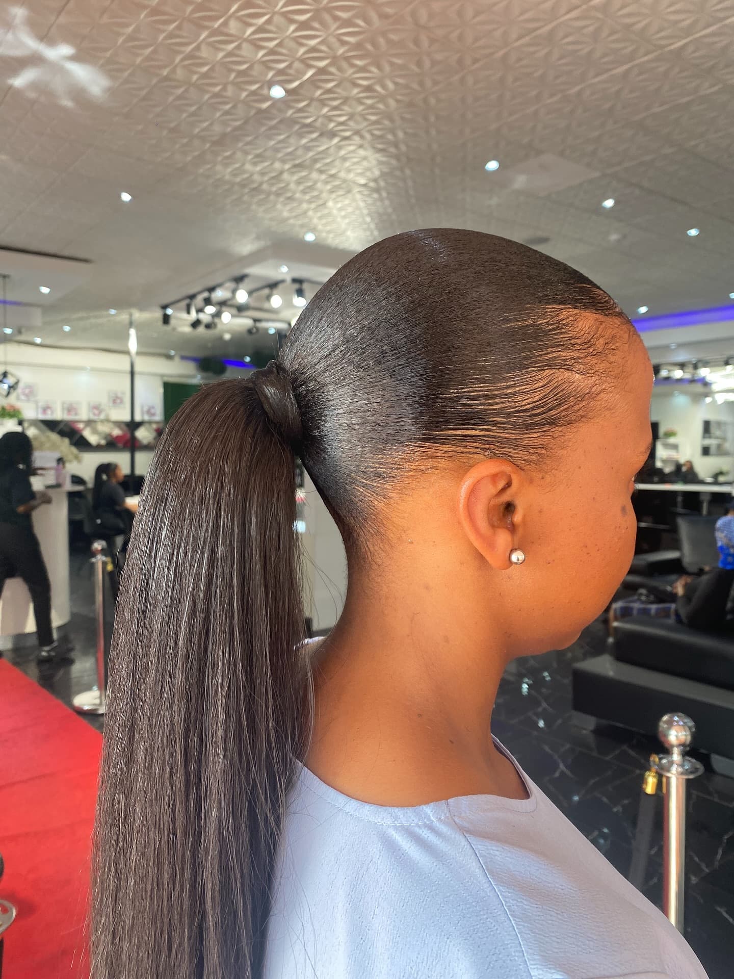 Ultra-Sleek High Ponytail
