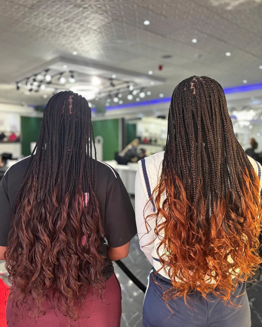 Waist-Length French Curls
