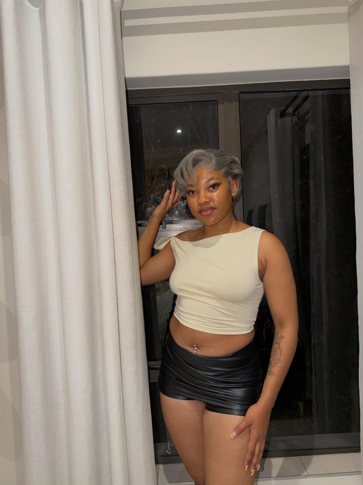 Silver Pixie Cut & Finger Waves